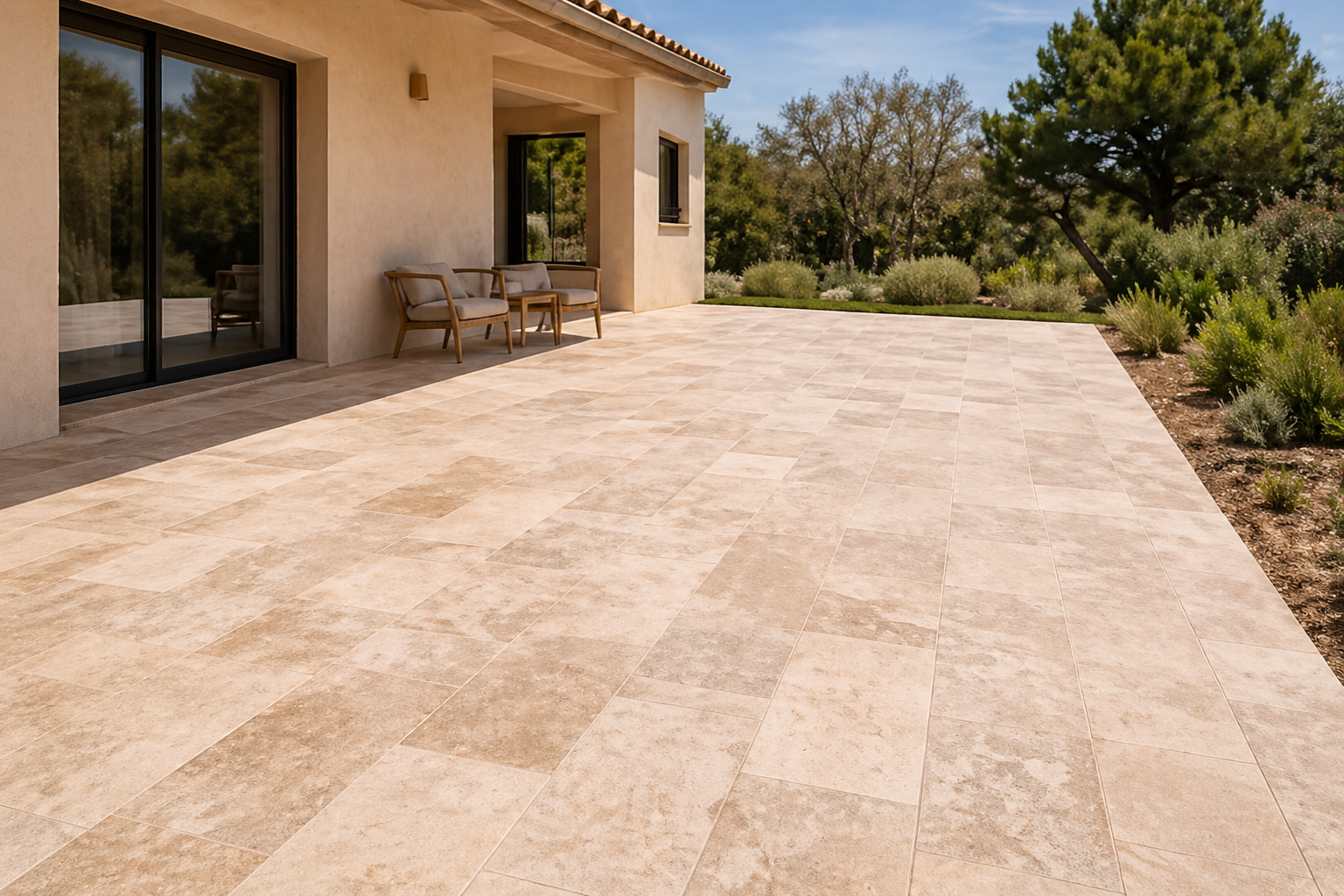 Projet client travertin