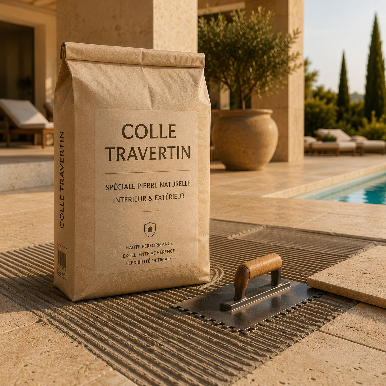 Colle travertin