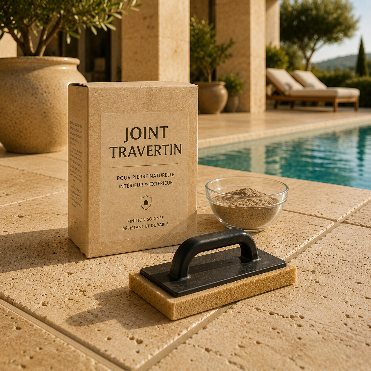 Joint travertin